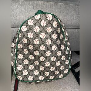 Gently used AUTHENTIC Gucci baseball back pack